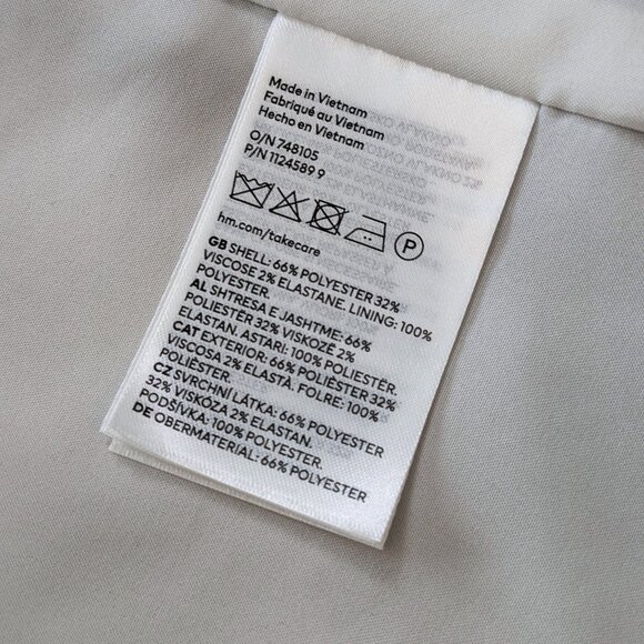 NWT H&M Gathered Sleeve Open Front Blazer SZ M - Picture 13 of 13